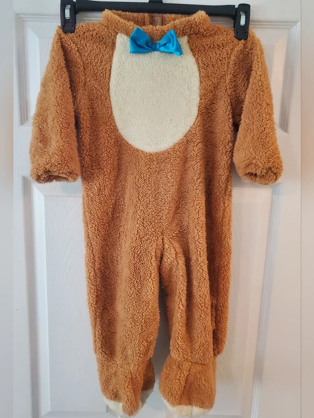 Baby Bear Costume - Brown with Blue Bow 18-24 Months - Picture 2 of 12